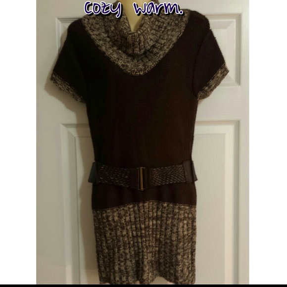 Bundled! Light & Dark Brown Sweater Dress
