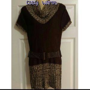 Bundled! Light & Dark Brown Sweater Dress
