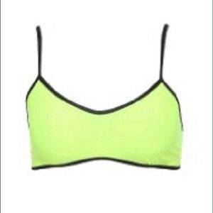 Neon green bralete