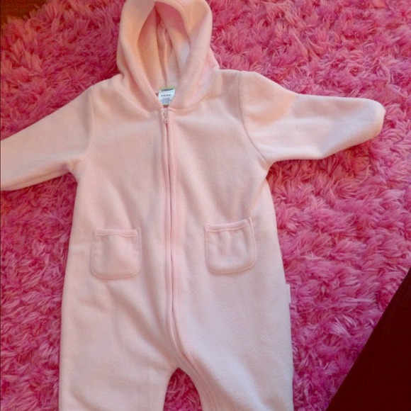 3-6 month fleece baby suit.