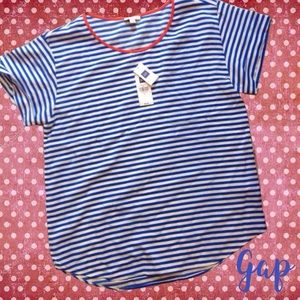 🆕Gap Nautical Crewneck Silk Top