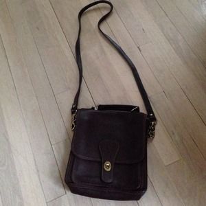 Coach leather cross body bag messenger bag
