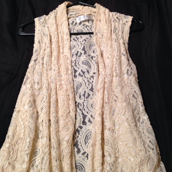 My Pretty Angel Tops - 💢💢BUNDLED💢💢💢 lace cardi & mustard sweater