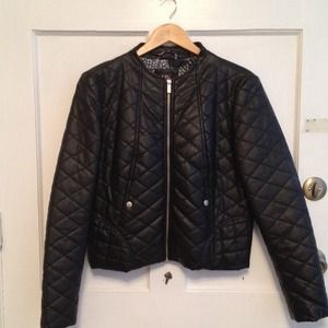 REDUCED Pleather Biker Jacket