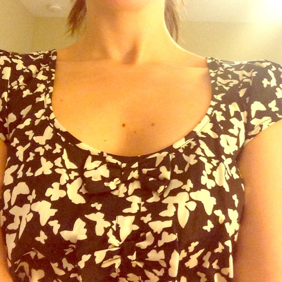 Black and white party dress