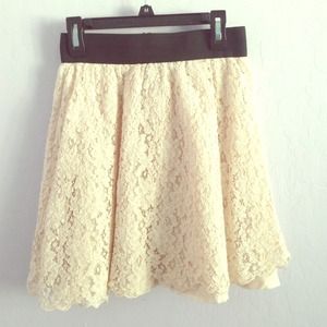 Lace circle skirt