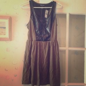 Nwt  faux leather dress