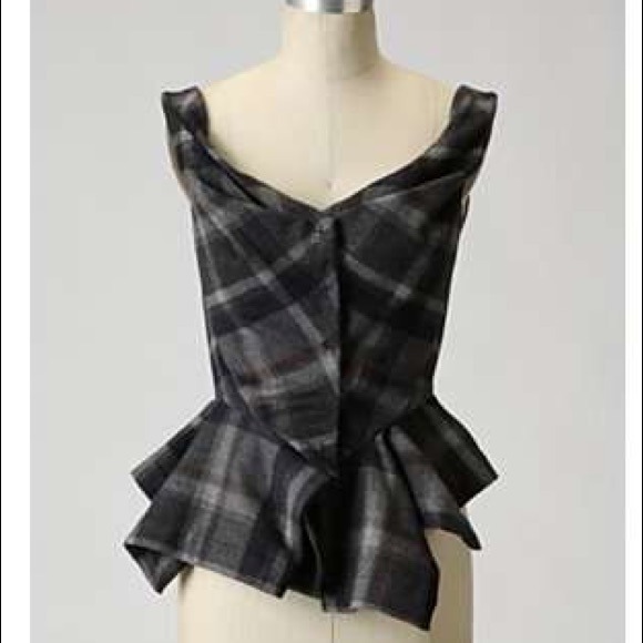 Host pick! Anthropologie peplum vest size Sm