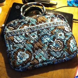 Vera Bradley 15" laptop bag, Java Blue