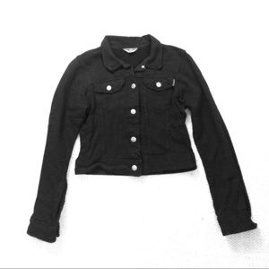Cropped black Hard Tail jacket!