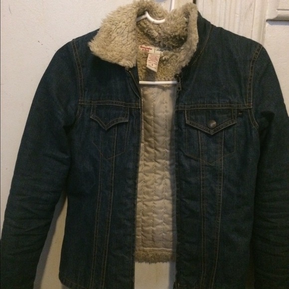 Abercrombie and Fitch denim winter jacket - Picture 1 of 3