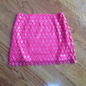 Sequence skirt with side zipper