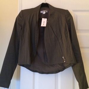 New with Tags! Gray Linen Helmut Lang Jacket