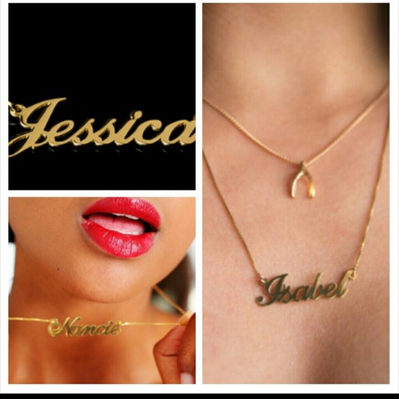 24K Gold Plated Alegro Name Necklace