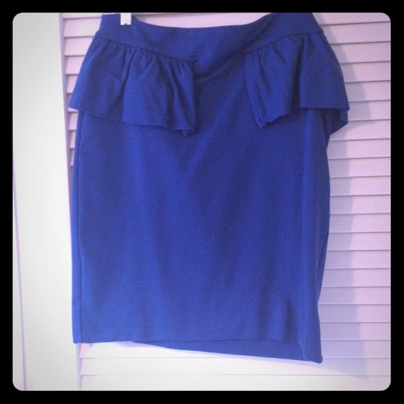 Marc by Marc Jacobs blue peplum skirt