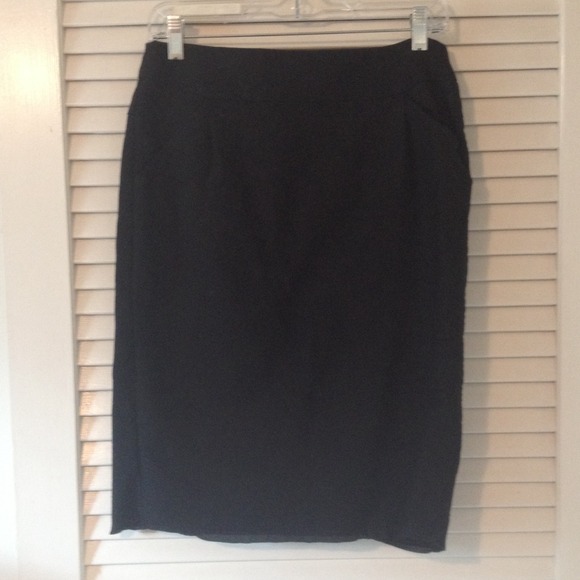 J crew black pencil skirt