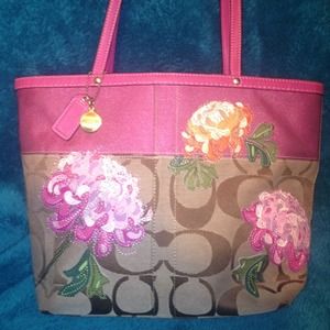 Floral Coach purse