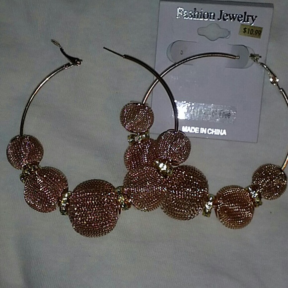 Gold Toned Hoop Earrings