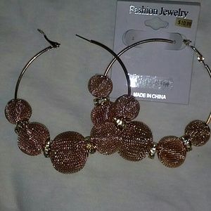 Gold Toned Hoop Earrings