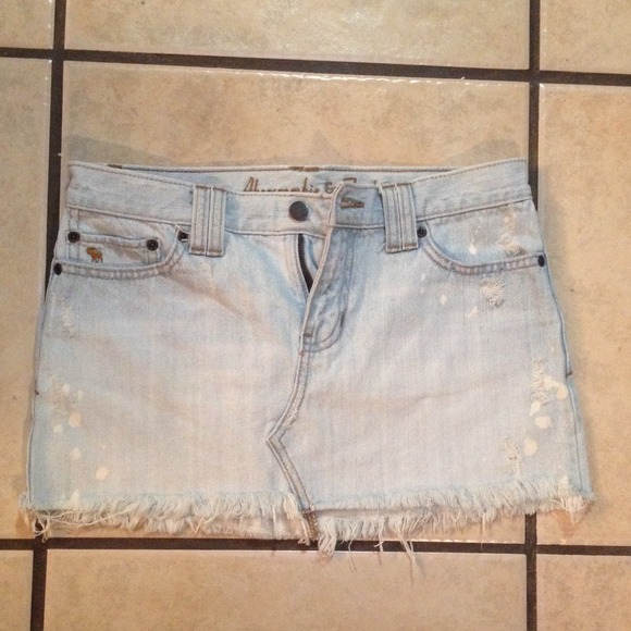 Abercrombie & Fitch denim mini skirt