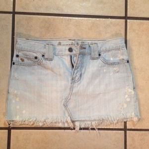 Abercrombie & Fitch denim mini skirt