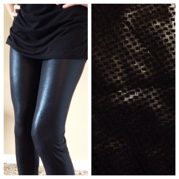 Pants - Faux Leather Leggings
