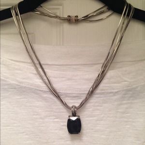 Yurman inspired black onyx necklace