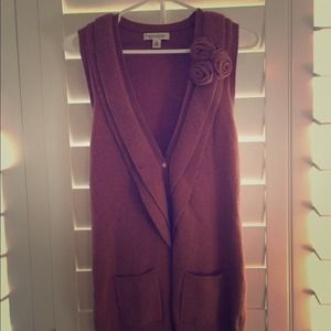 Banana republic rose sweater vest tunic!