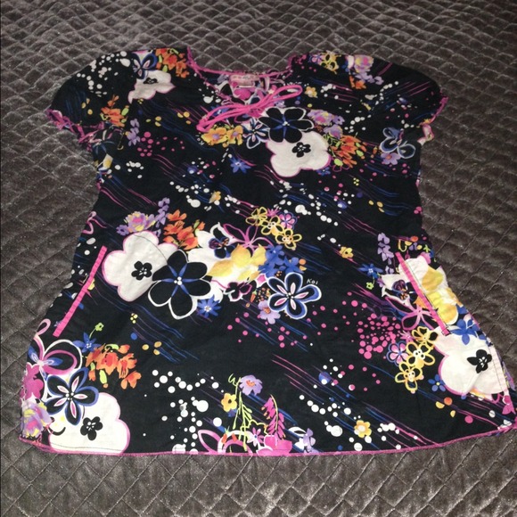 SOLD Koi Scrub Top