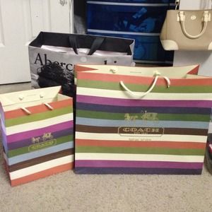 Coach Gift Bag small & large