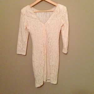 A beautiful cream lace dress!