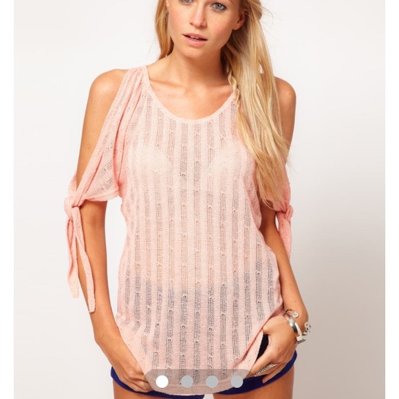 Cut and sew open shoulder top