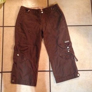 Lucky Brand dark brown capris