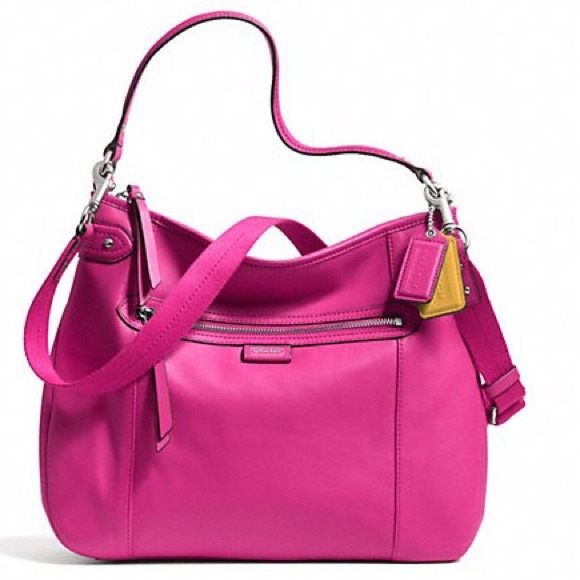 NWT ?Auth Coach Daisy Leather Convertible Hobo