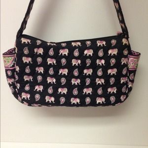 Vera Bradley Pink Elephant Purse