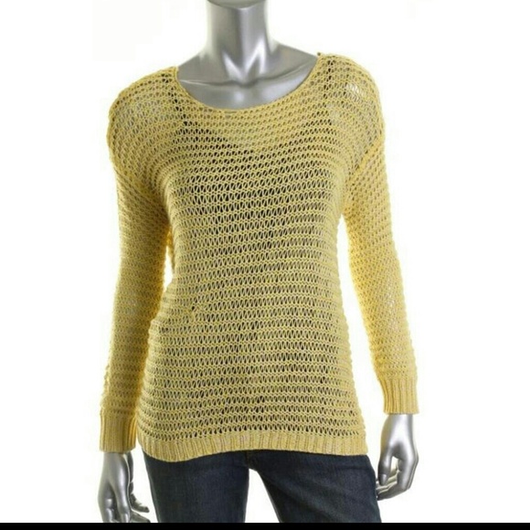 NWT -Sz S- RD Style Yellow Crochet