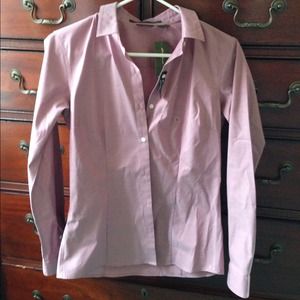 Eddie Bauer Wrinkle Free Purple Dress Shirt