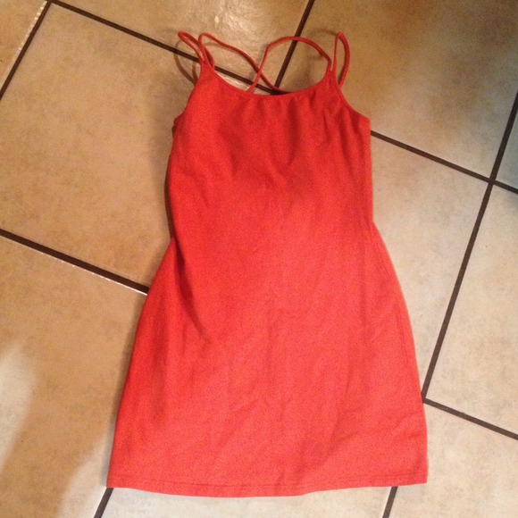 Moda International burnt orange medium dress