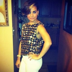 Vintage sequined shirt/vest