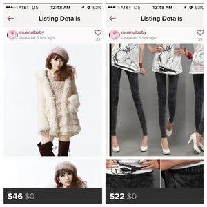 Bundle long sleeve cashmere coat & black legging.