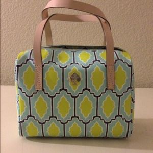 sold!!!Kate Spade cabana tile print satchel.