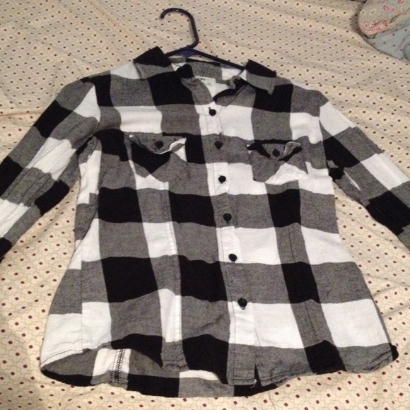 This is a black and white flannel.