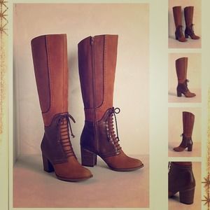 Anthropologie Tara Saddle Boots