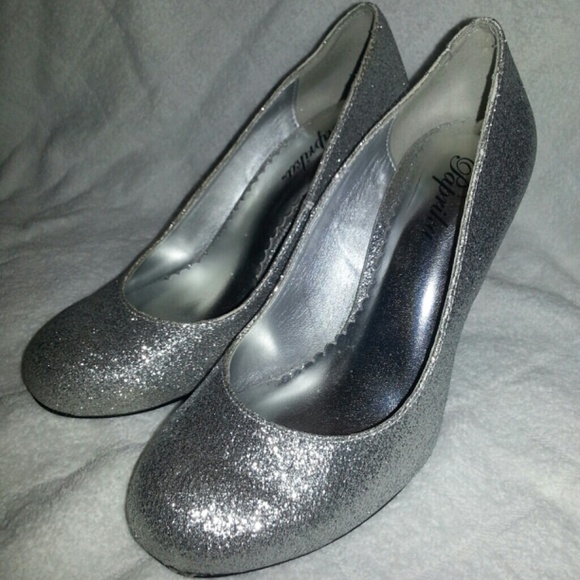Sparkling Silver Heels