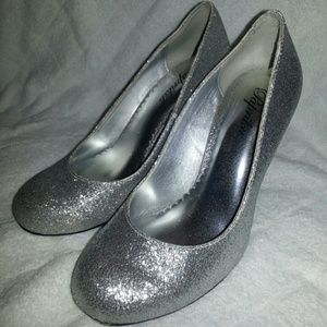 Sparkling Silver Heels