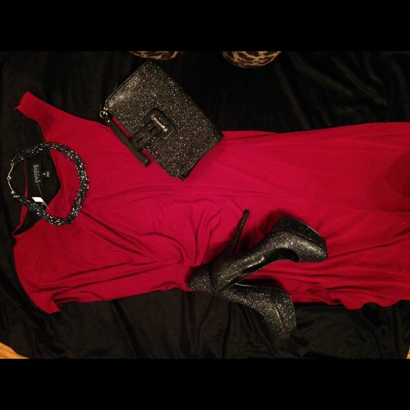 HOT Bodycon RED DRESS SIZE 6 - Picture 4 of 4