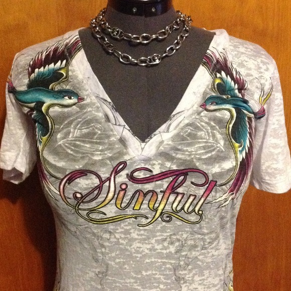 ❤️SOLD IN BUNDLE❤️Sinful burnout t ❤️❤️👍👍👏👏