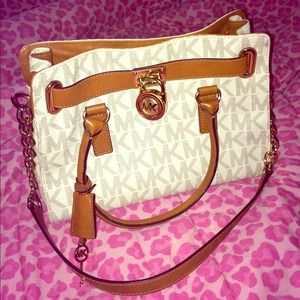 Michael Kors Vanilla Hamilton Satchel