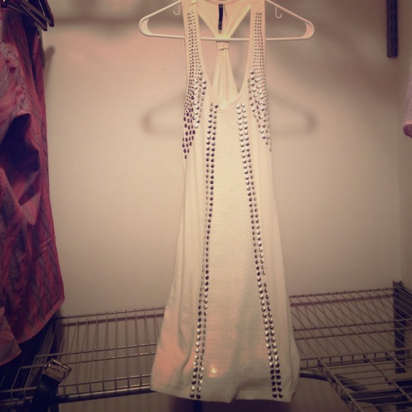 Studded & sequins racer back tank