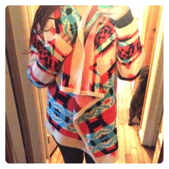 Vintage Tribal Knit Sweater/Cardigan
